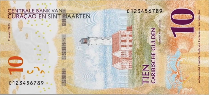 (599) ** PNew (PN1) Curacao & St. Martin - 10 Gulden (2025)